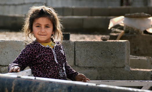 Fida auttaa Irakin Mosulin lhistll Isisin terrorin traumatisoimia lapsia. Kuva: Matti Lindgren