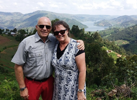 Ilkka ja Leena Salmiselle kauniiden maisemien Uganda on rakas lhetyskohde. 