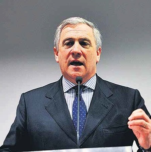 Puhemies Antonio Tajani edisti teollisuuskomissaarina israelilaisyritysten toimintaa EU:ssa. Juutalaisyhteis ja kristilliset toimijat ovat olleet tyytyvisi parlamentin valintaan. Kuva: Shutterstock