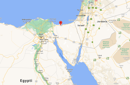 Kartta nytt Bir al-Abdin sijainnin Siinain niemimaalla. (Aukeaa isompana klikkaamalla.) Lhde: Google Maps