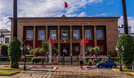 Marokon parlamentin rakennus pkaupunki Rabatissa. (JackKPhoto / Shutterstock.com) 