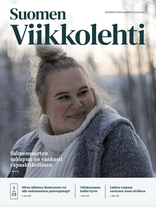 Uudistuneen Suomen Viikkolehden on taittanut ja sen kansikuvan ottanut Ismo Hietanen.