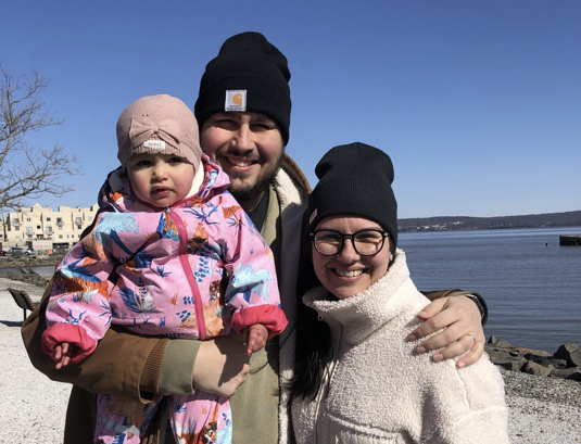 Reisin perhe viett sapattia Hudson-joen rannalla, New Yorkin Nyackissa. (Kuvat Reisien arkisto) 