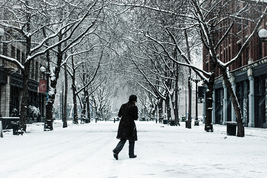 Kuvituskuva talvisesta Seattlen kaupungista USA:sta. Kuva: Shutterstock